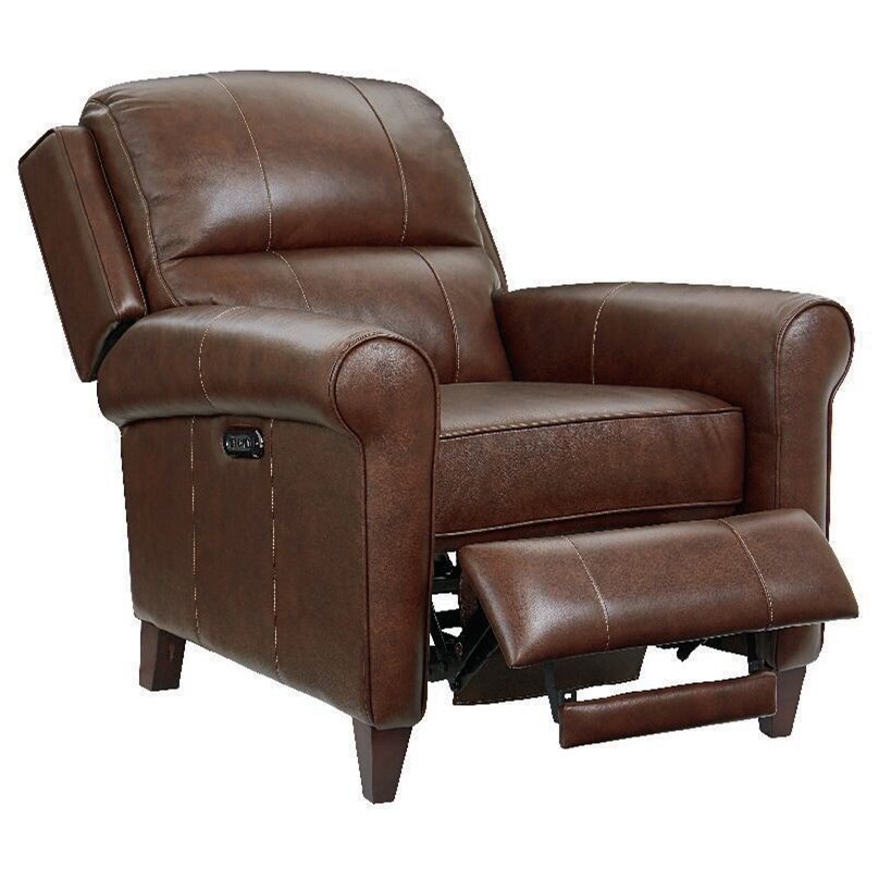 Bassett Elliot Transitional Power HighLeg Recliner with Power Headrest Wayside Furniture